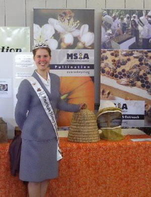 2011 American Honey Princess Allison Adams helps the WMBA ambassador beekeeping at the Fryeburg Fair. 2011 American Honey Princess Allison Adams helps the WMBA ambassador beekeeping at the Fryeburg Fair.