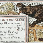 A Bears and bees, illustration by Walter Crane from Baby's Aesop," published in 1887