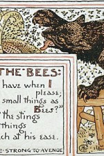 A Bears and bees, illustration by Walter Crane from Baby's Aesop," published in 1887