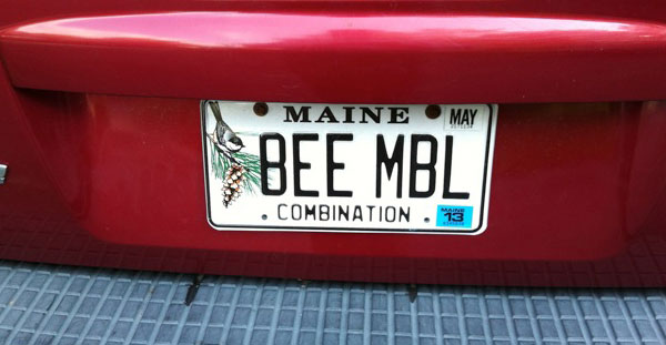 BEE MBL Licence Plate - Submitted by P.R. on 8/13/2012 BEE MBL Licence Plate - Submitted by P.R. on 8/13/2012