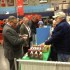 Governor LePage at the MSBA booth at the 2014 Agricultural Trade Show. Nick Kelley (Western Maine Beekeepers Association) shows him some good Maine honey!