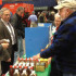 MSBA booth at Maine’s 2014 Agricultural Trade Show. Nick Kelley (Western Maine Beekeepers Association) shows a sampling of Maine honey.