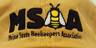 MSBA hat with logo, mustard yellow